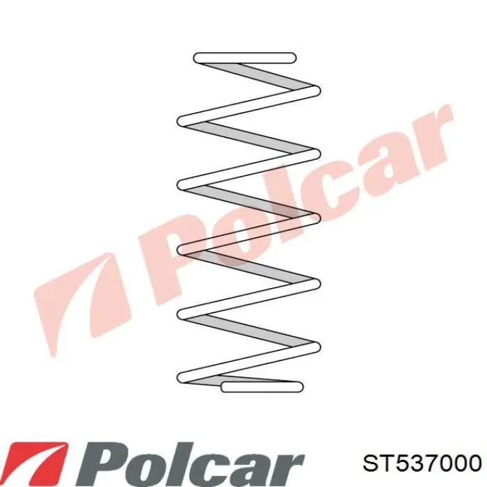 ST537000 Polcar пружина задняя