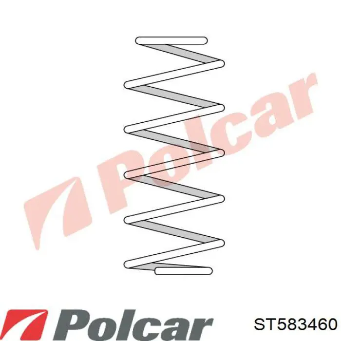ST583460 Polcar пружина задняя