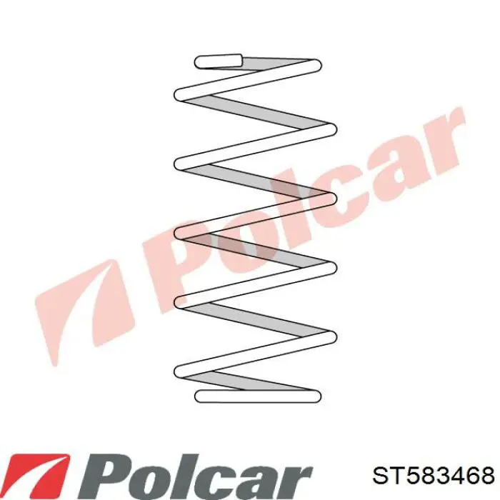 ST583468 Polcar пружина задняя