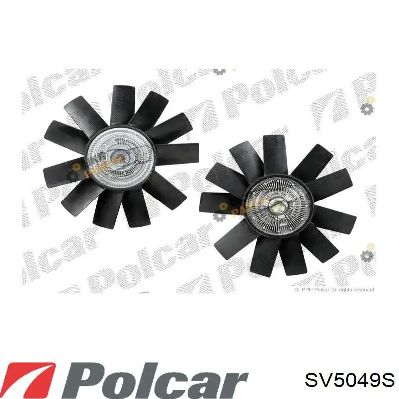 Вентилятор (крыльчатка) радиатора охлаждения Polcar SV5049S