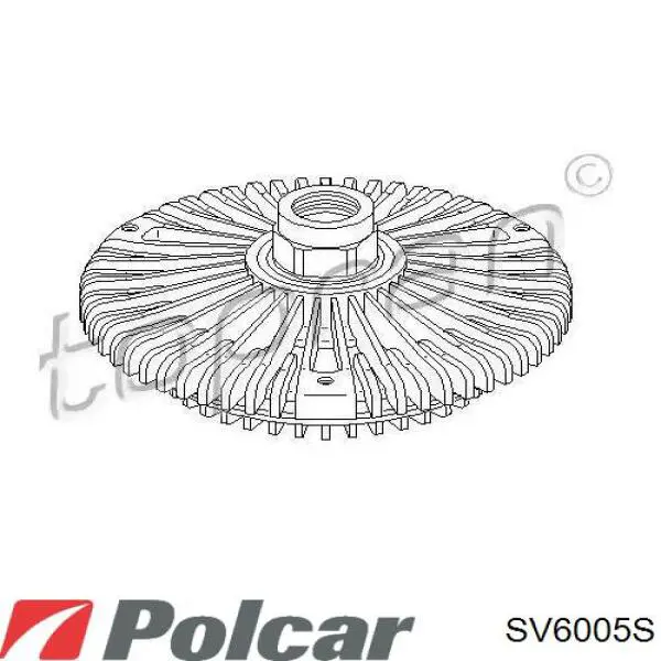 Вискомуфта вентилятора SV6005S Polcar