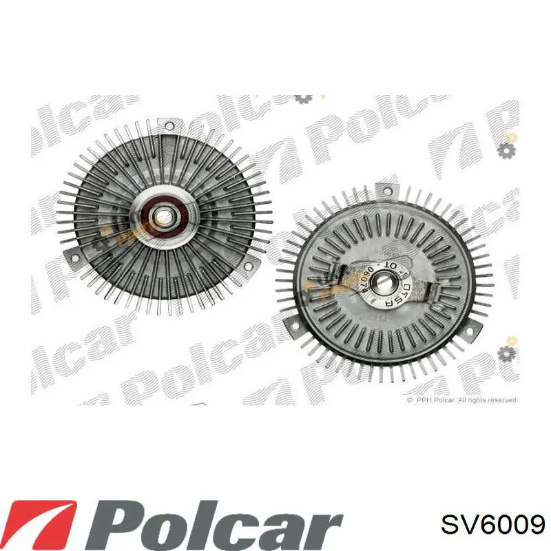 SV6009 Polcar вискомуфта (вязкостная муфта вентилятора охлаждения)