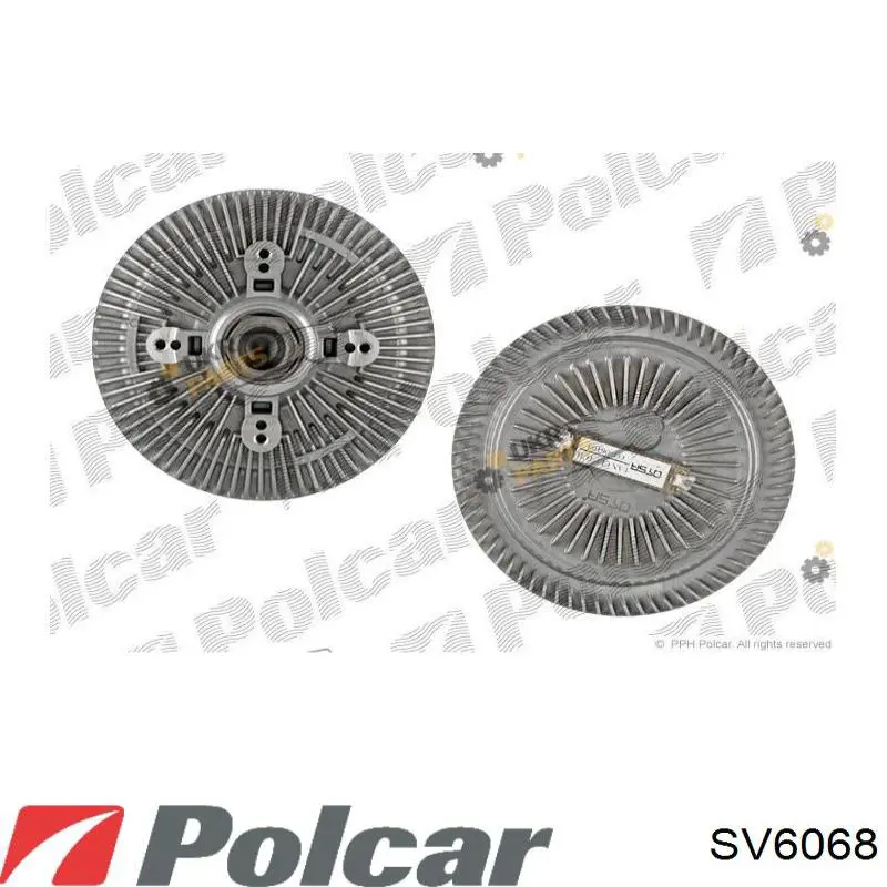 SV6068 Polcar вискомуфта (вязкостная муфта вентилятора охлаждения)