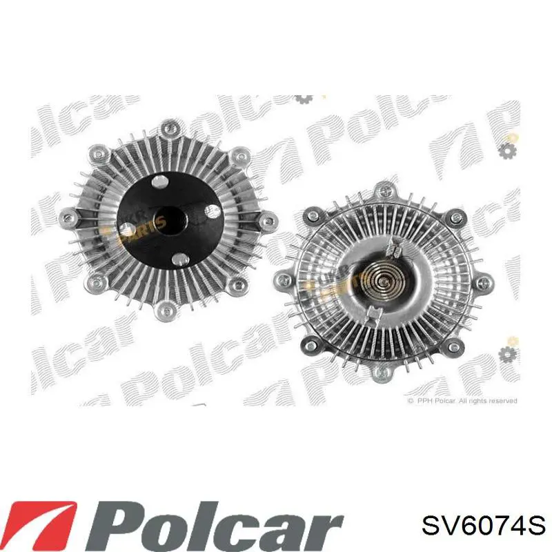 SV-6074S Polcar вискомуфта (вязкостная муфта вентилятора охлаждения)