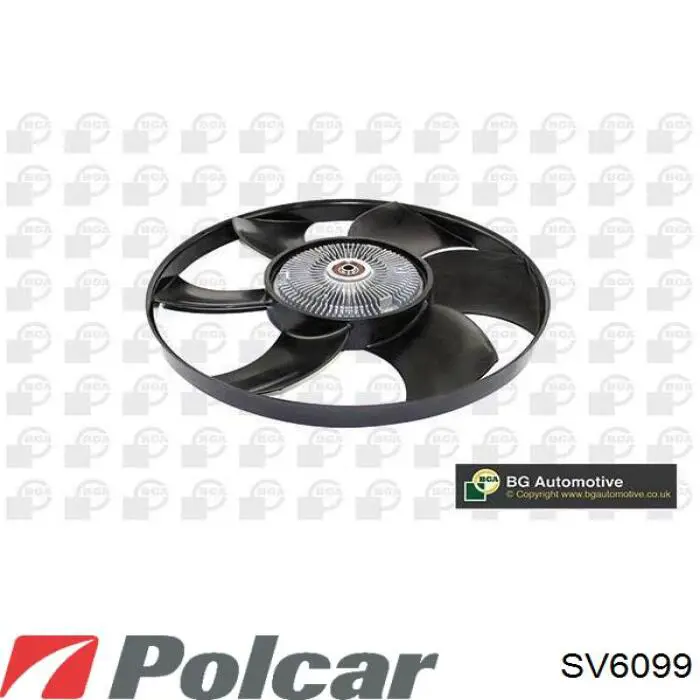 SV-6099 Polcar вентилятор (крыльчатка радиатора охлаждения)