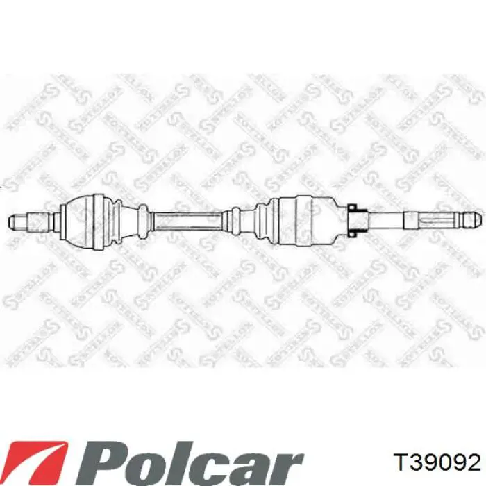 T39092 Polcar Полуось передняя, правая