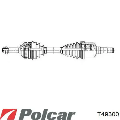 Полуось (привод) передняя правая T49300 Polcar