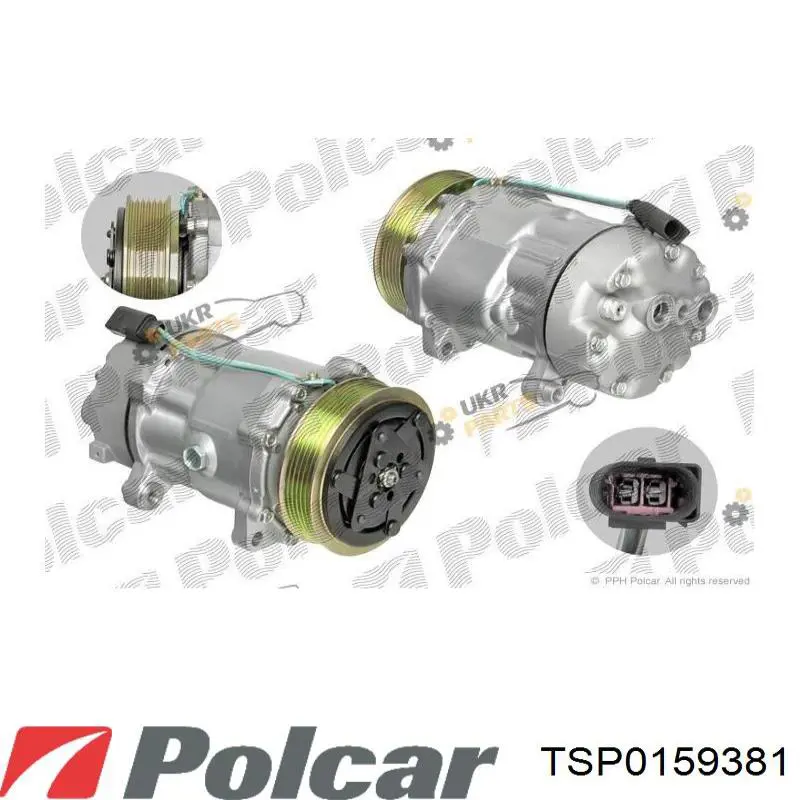 Компрессор кондиционера TSP0159381 Polcar