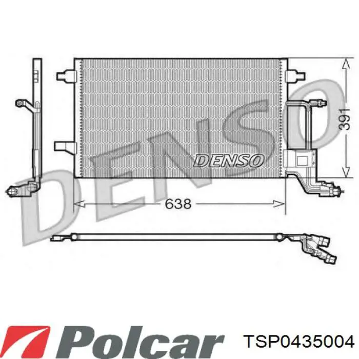 Датчик абсолютного давления кондиционера TSP0435004 Polcar