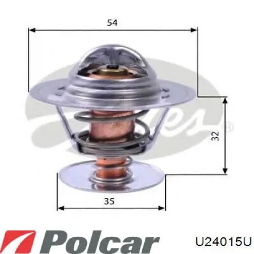 Купить U24015U Polcar Автомобильный термостат