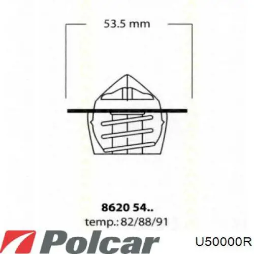Термостат U50000R Polcar