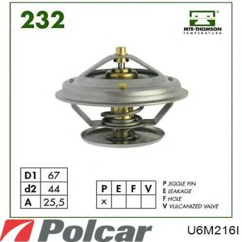 Термостат в корпусе Polcar U6M216I цена, от 6.50 USD