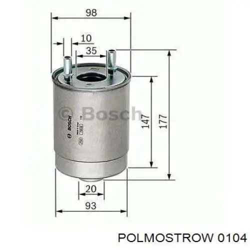 Глушитель, центральная часть Polmostrow 0104 цена, от 50.38 USD