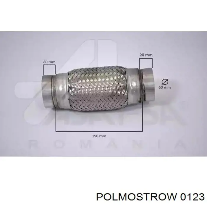 0123 Polmostrow глушитель, задняя часть