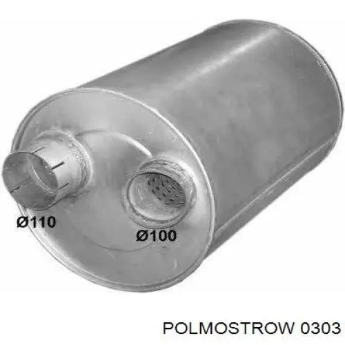 Выхлоп задний Polmostrow 0303 цена, от 47.38 USD