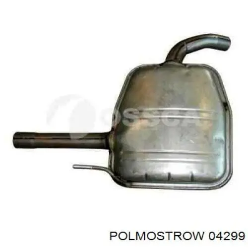 Глушитель задний 5064 Polmostrow
