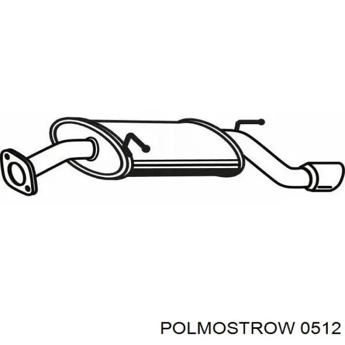 Купить 512 Polmostrow Глушитель задний