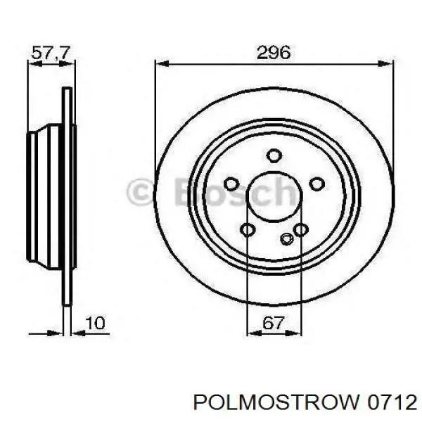 Глушитель, центральная часть Polmostrow 0712 цена, от 40.87 USD