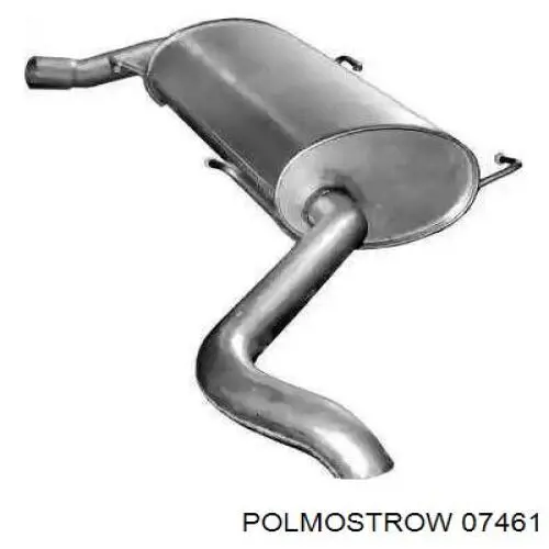 07.461 Polmostrow глушитель, задняя часть