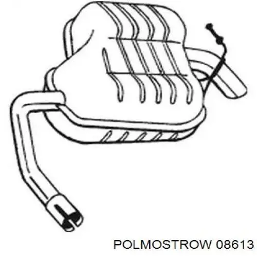 Купить 08613 Polmostrow Глушитель задний