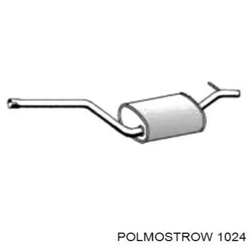 Купить 1024 Polmostrow Глушитель задний