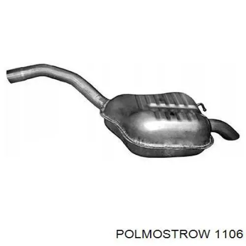 Глушитель, центральная часть POLMOSTROW 1106