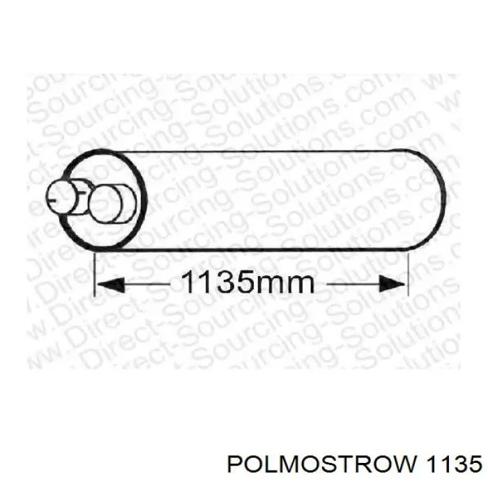 Трубы приемные (штаны) Polmostrow 1135 цена, от 43.39 USD