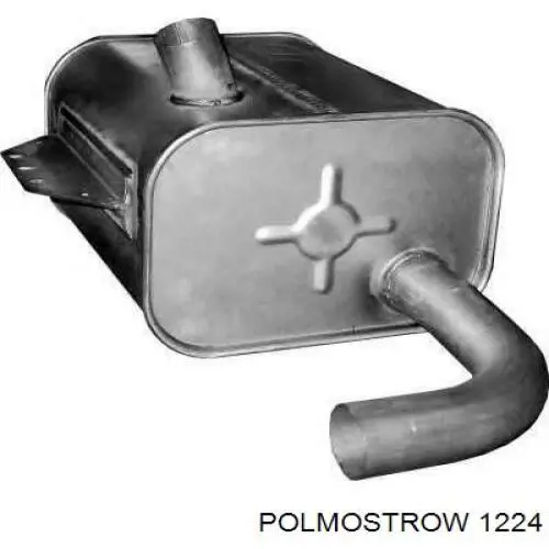 Глушитель задний 1224 Polmostrow