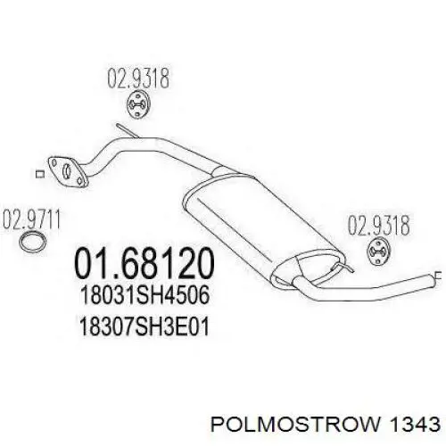  Polmostrow 1343 цена, от 59.13 USD