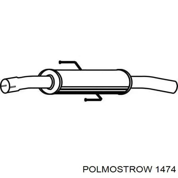 1474 Polmostrow Выхлопная труба