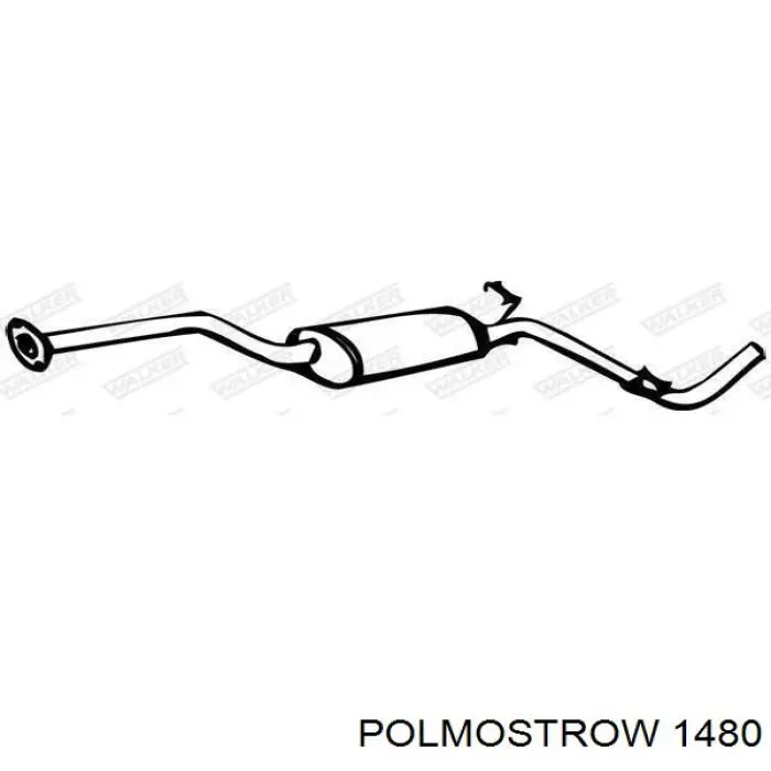 1480 Polmostrow Глушитель центральный