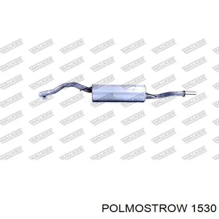 Глушитель задний 1530 Polmostrow