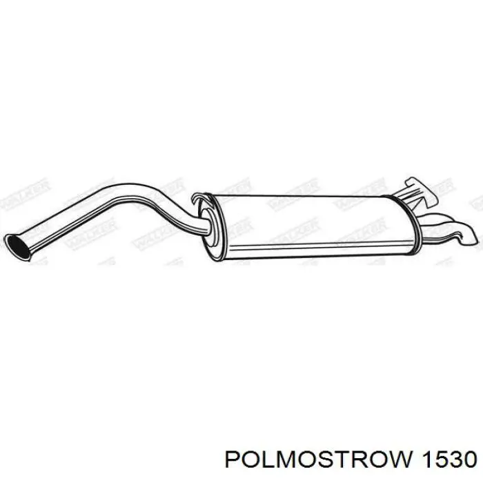 Выхлоп задний Polmostrow 1530 цена, от 66.09 USD