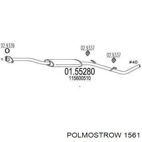 Выхлоп задний Polmostrow 1561 цена, от 64.71 USD