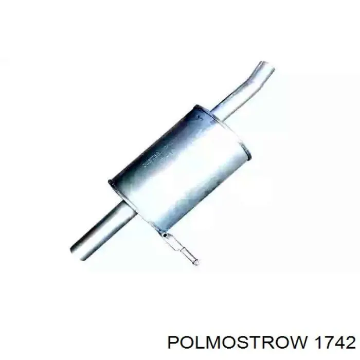 1742 Polmostrow глушитель, задняя часть