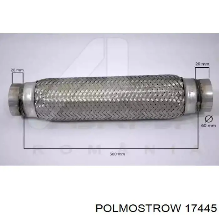 Глушитель, задняя часть 17445 Polmostrow