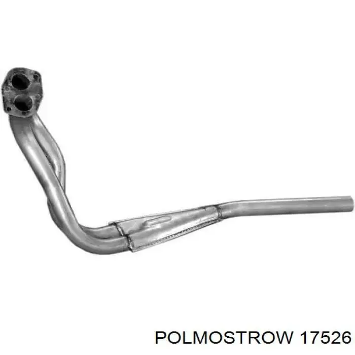 17526 Polmostrow труба приемная (штаны глушителя передняя)