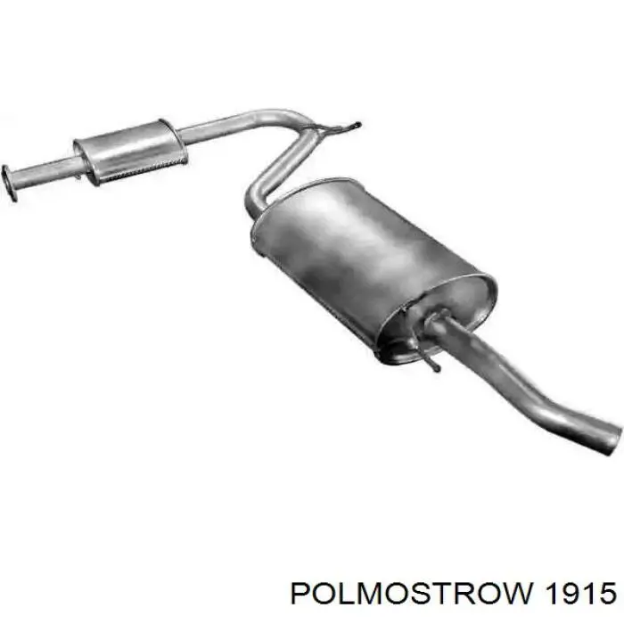 Глушитель, задняя часть 1915 Polmostrow