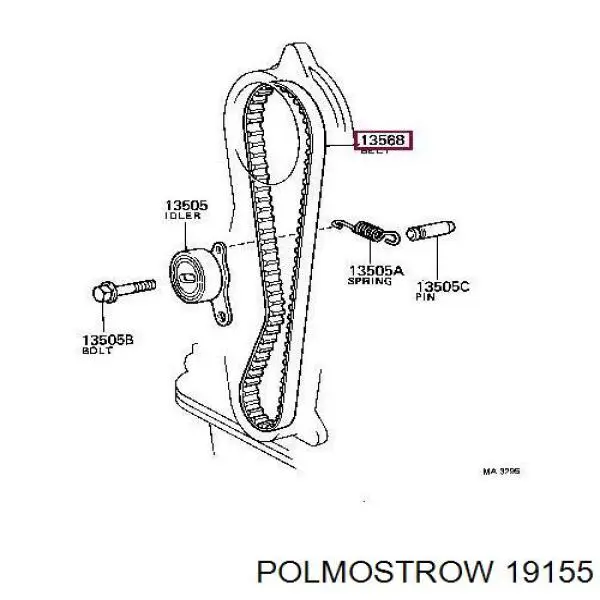 19155 Polmostrow глушитель, задняя часть