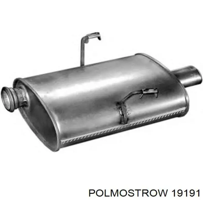 19.191 Polmostrow глушитель, задняя часть