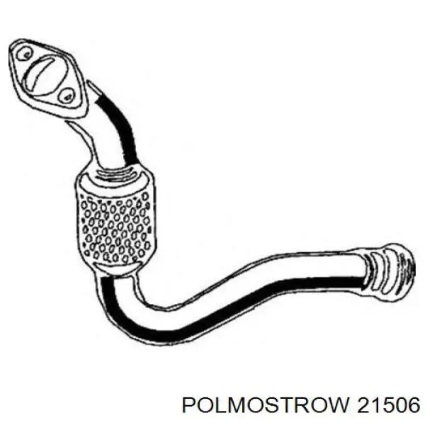 21.506 Polmostrow труба приемная (штаны глушителя передняя)