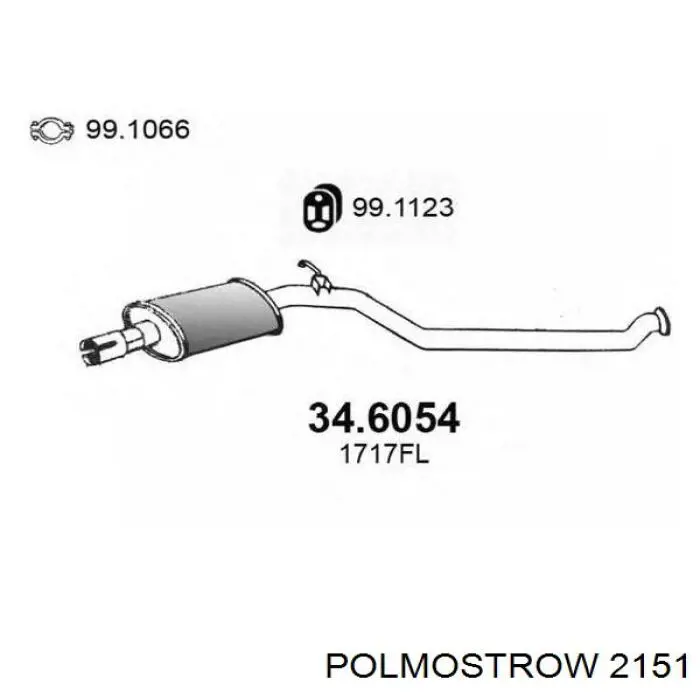2151 Polmostrow Выхлопная труба