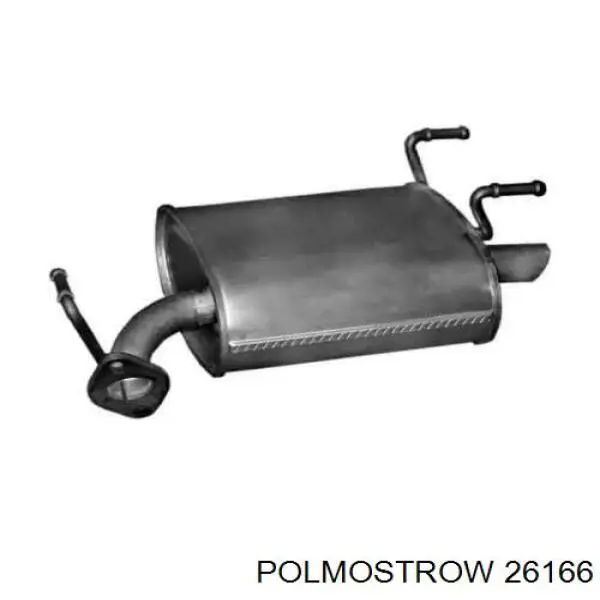 Глушитель задний 26166 Polmostrow