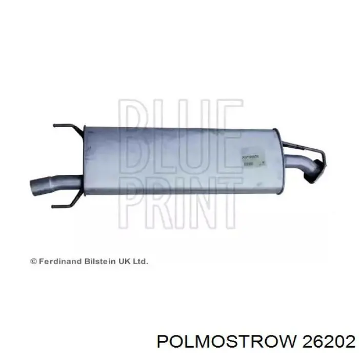 26202 Polmostrow silenciador, parte traseira