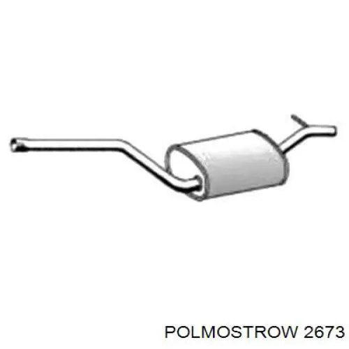 2673 Polmostrow Глушитель, передняя часть