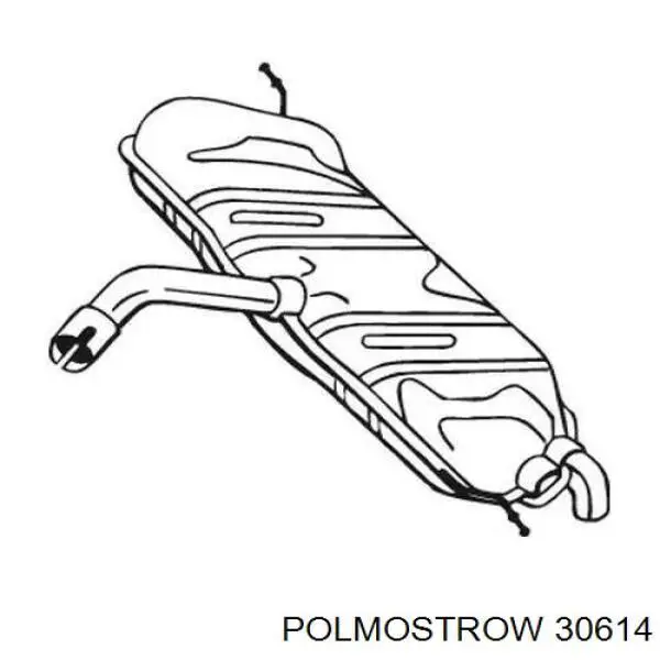 30614 Polmostrow Выхлопная труба