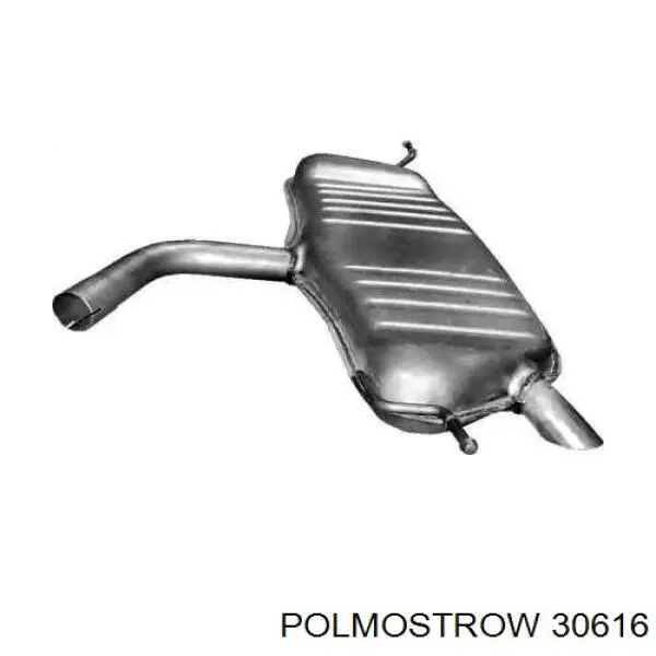 30616 Polmostrow глушитель, задняя часть