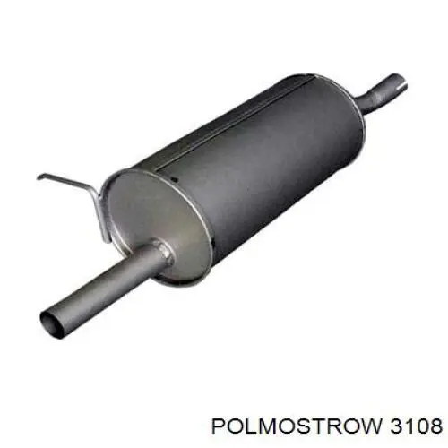 Глушитель, задняя часть 3108 Polmostrow