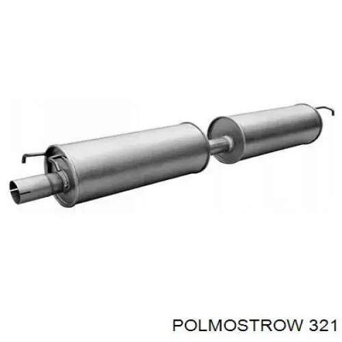 Глушитель задний 321 Polmostrow