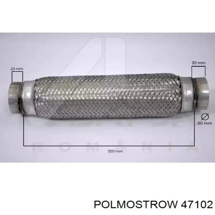 Купить 47102 Polmostrow Патрубок глушителя от средней до задней части